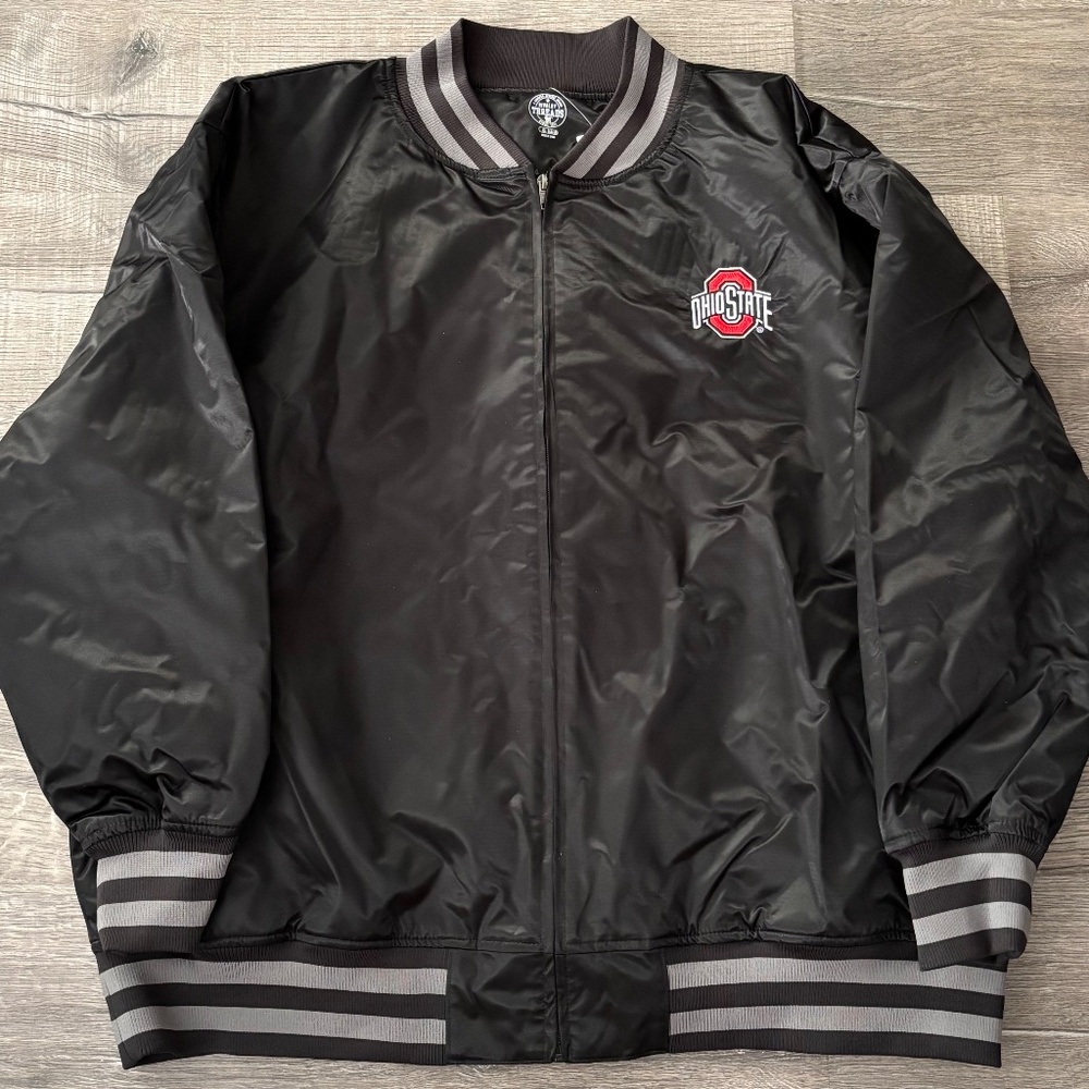 Ohio State Black Satin Jacket